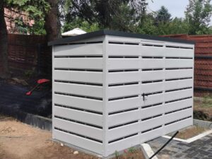 Přístřešek lamelový 3x2m Stříška na popelnice "AGATA"