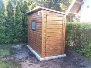 Zahradní domek 1,5×2,0 m Zlatý dub "drobná SASANKA"