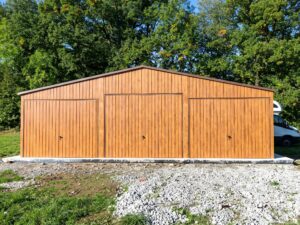 Ocelová garáž 9×6x2,3 m – Zlatý dub "FERDINAND" – doprava a montáž po celej Českej republike zdarma